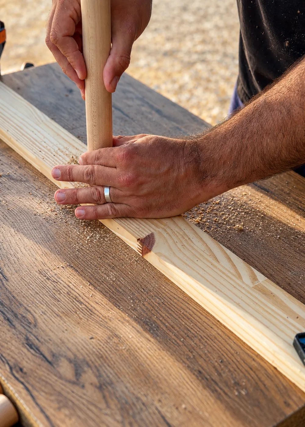 Fabrication artisanale d’un jeu en bois XXL dans l’atelier Events Loc’