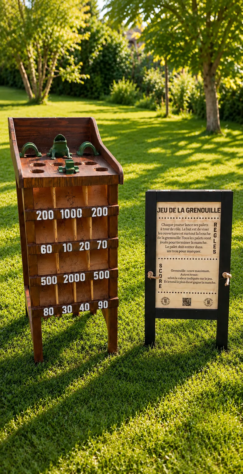 Jeu de la grenouille en bois Events Loc’