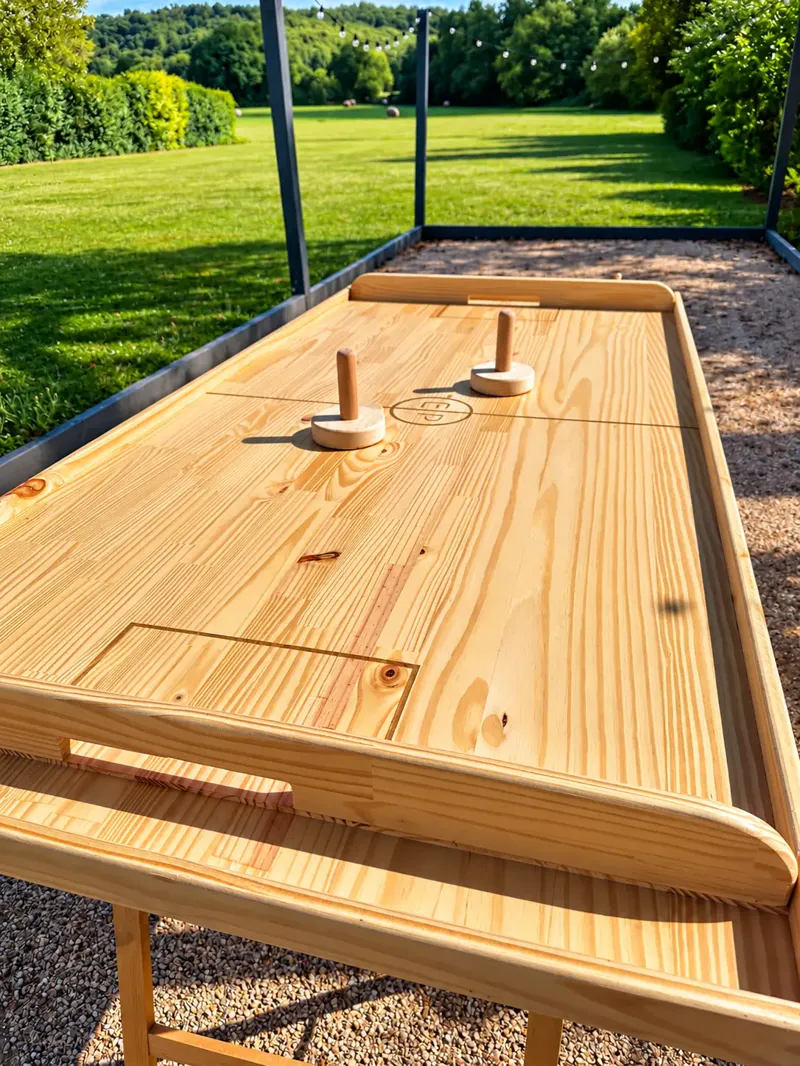 Air Hockey XXL en bois Events Loc’